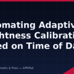 Automating Adaptive Brightness Calibration Based on Time of Day