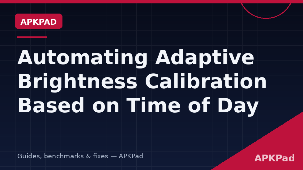 Brightness schedule graph for automating adaptive brightness calibration by time of day