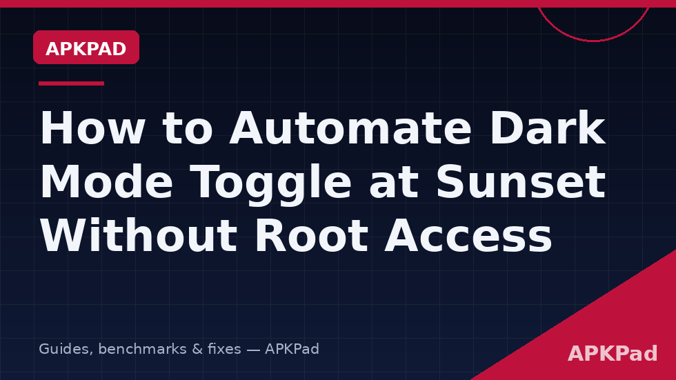 MacroDroid sunset trigger setup to automate dark mode sunset without root on an Android phone
