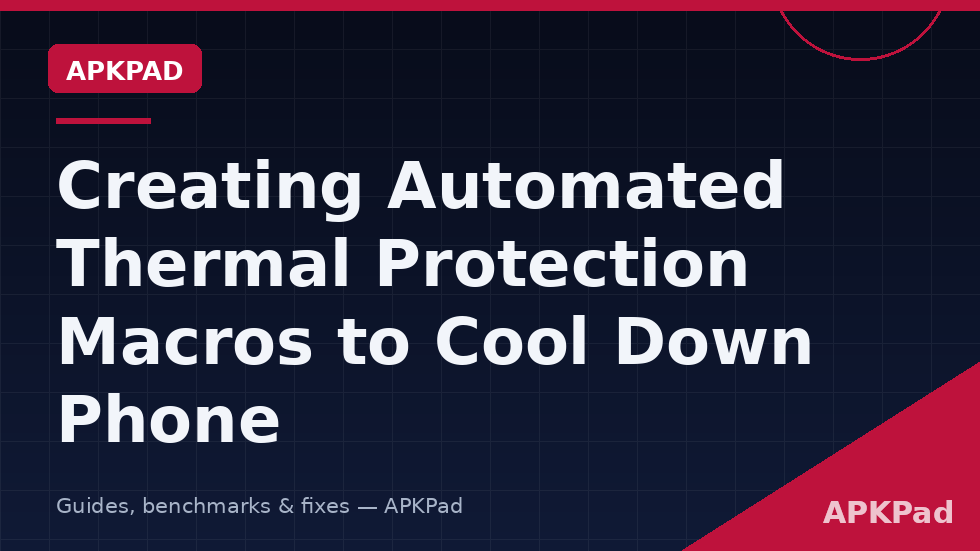 automated thermal protection macros phone cooling macrodroid temperature trigger stages