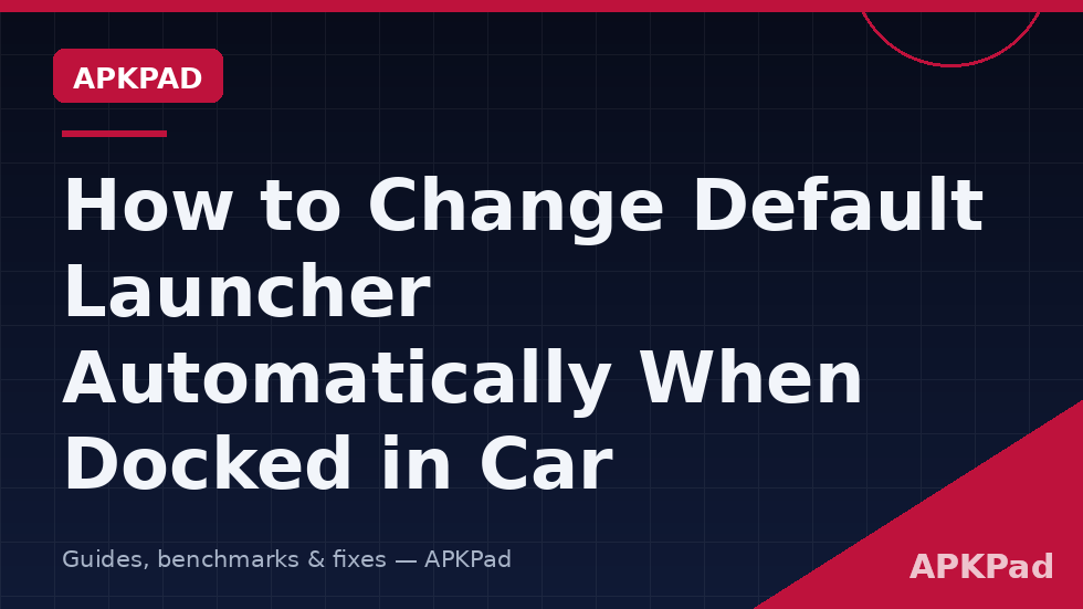 Default launcher role settings for changing the launcher automatically in car dock mode