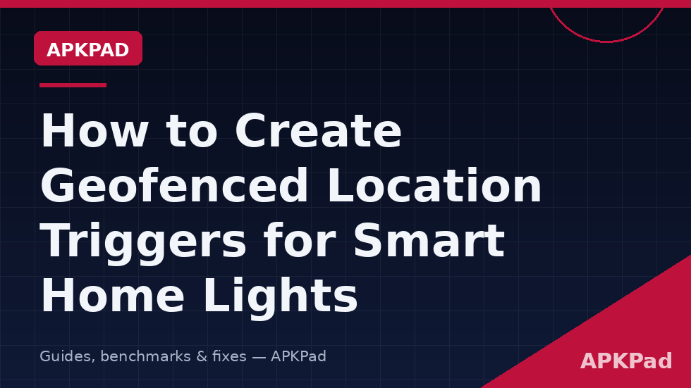 Map with a geofence circle around a house and smart lights turning on as the owner arrives, showing geofenced location triggers smart home macrodroid automation