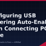 Configuring USB Tethering Auto-Enable Upon Connecting PC Cable